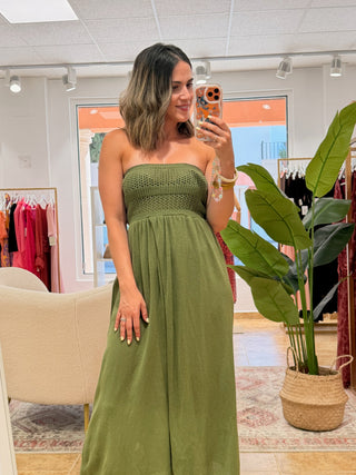 Vestido punto verde | Core