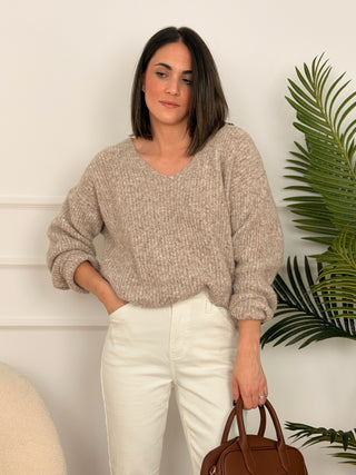 Jersey punto beige | Kara