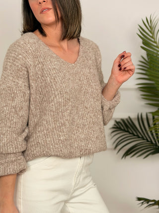 Jersey punto beige | Kara