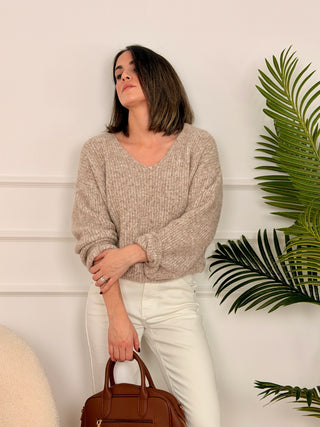 Jersey punto beige | Kara