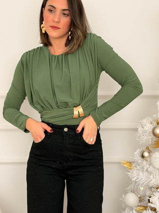 Body detalle dorado verde | Danté