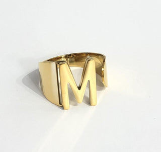 Anillo personalizado letter | Scar