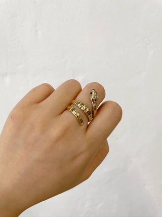 Anillo gold | Serpiente - Alalá Moda Mujer