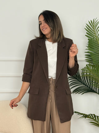 Blazer chocolate | Hazel - Alalá Moda Mujer
