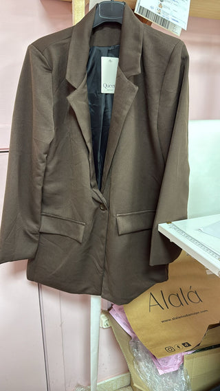 Blazer chocolate | Hazel - Alalá Moda Mujer