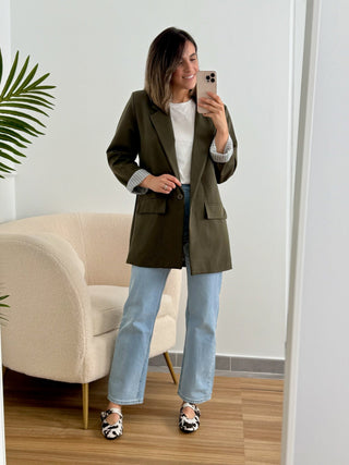 Blazer kaki | Olivia - Alalá Moda Mujer