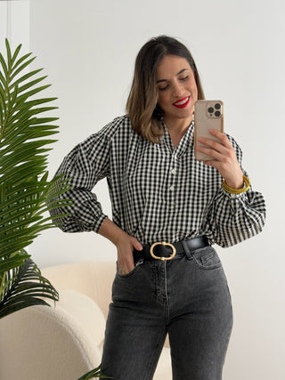 Blusa cuadros vichy | Nara - Alalá Moda Mujer