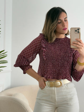 Blusa estampada | Min - Alalá Moda Mujer