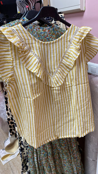 Blusa rayas amarilla | Uanna - Alalá Moda Mujer
