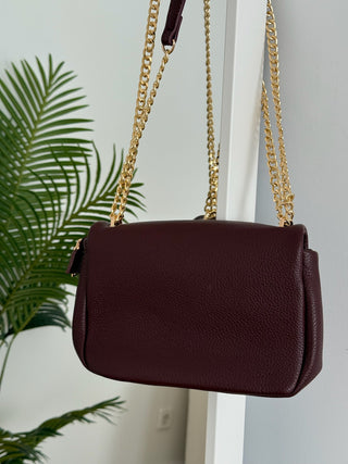 Bolso bandolera burdeos | Siena - Alalá Moda Mujer