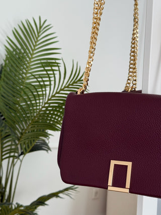 Bolso bandolera burdeos | Siena - Alalá Moda Mujer