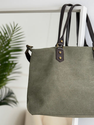 Bolso shopper verde | Wis - Alalá Moda Mujer