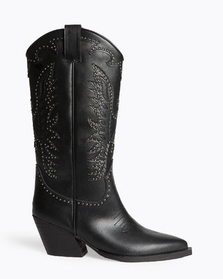 Botas cowboy negras con tachuelas | Nowa - Alalá Moda Mujer