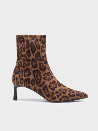 Botín estampado leopardo tacón fino| Gosher - Alalá Moda Mujer