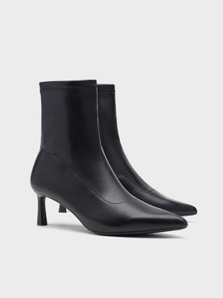 Botín negro tacón fino| Gosher - Alalá Moda Mujer
