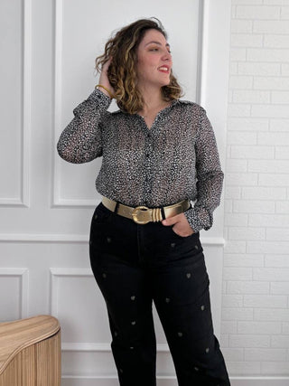 Camisa estampada plus size | Alma - Alalá Moda Mujer