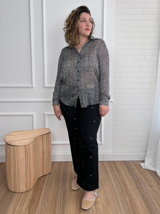 Camisa estampada plus size | Alma - Alalá Moda Mujer