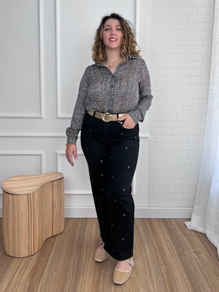 Camisa estampada plus size | Alma - Alalá Moda Mujer