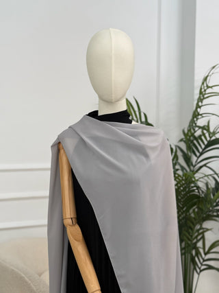 Chal de gasa Gris Perla | Chap - Alalá Moda Mujer