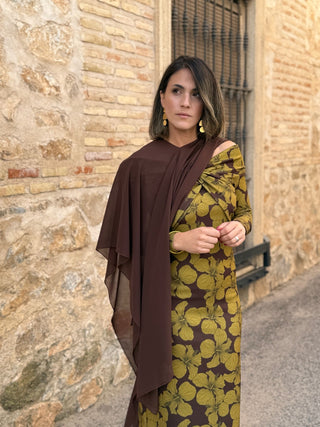 Chal de gasa Marrón | Chap - Alalá Moda Mujer