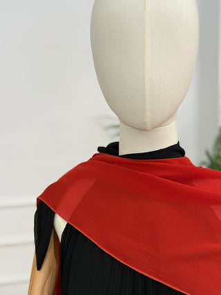 Chal de gasa Terracota Rojizo | Chap - Alalá Moda Mujer