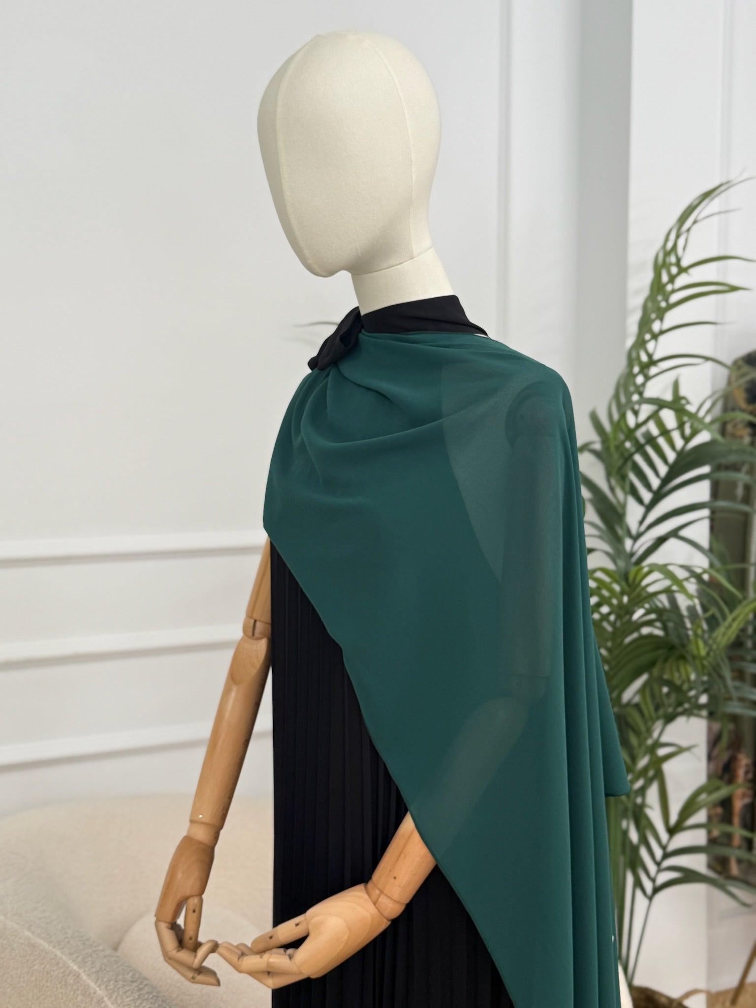 Chal de gasa Verde Esmeralda Chap – Alalá Moda Mujer