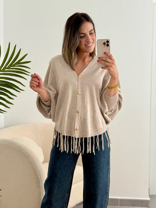 Chaqueta punto Beige | Michela - Alalá Moda Mujer