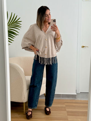 Chaqueta punto Beige | Michela - Alalá Moda Mujer