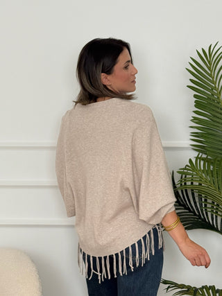 Chaqueta punto Beige | Michela - Alalá Moda Mujer