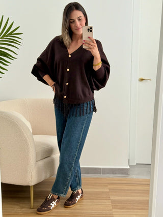 Chaqueta punto Marrón | Michela - Alalá Moda Mujer