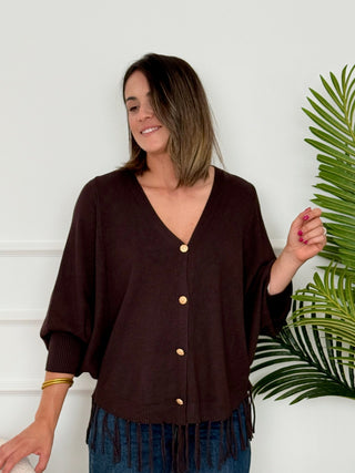 Chaqueta punto Marrón | Michela - Alalá Moda Mujer