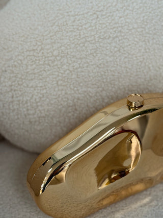 Clutch dorado metálico | Emy - Alalá Moda Mujer