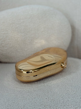 Clutch dorado metálico | Emy - Alalá Moda Mujer