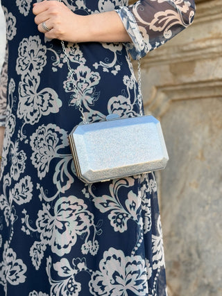 Clutch plateado | Jacel - Alalá Moda Mujer