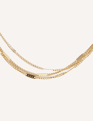 Collar triple dorado | Eider - Alalá Moda Mujer