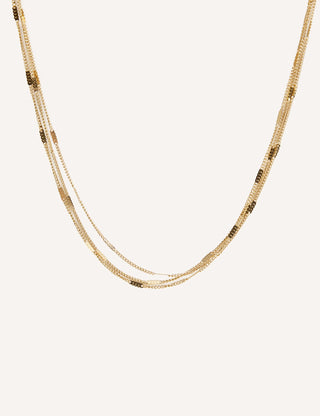 Collar triple dorado | Eider - Alalá Moda Mujer