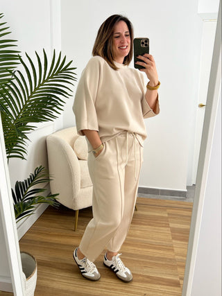 Conjunto Beige Comfy | Aranza - Alalá Moda Mujer