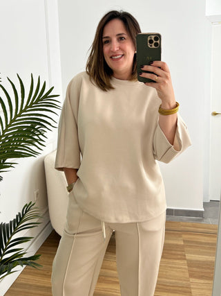 Conjunto Beige Comfy | Aranza - Alalá Moda Mujer