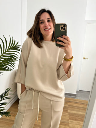 Conjunto Beige Comfy | Aranza - Alalá Moda Mujer