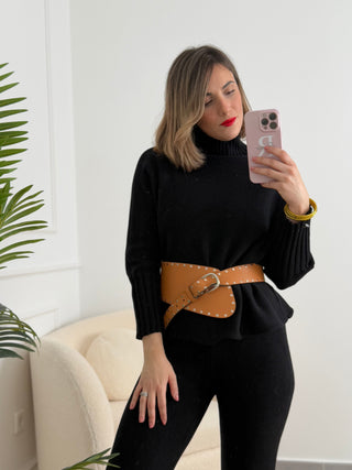 Conjunto de punto negro | Amalia - Alalá Moda Mujer