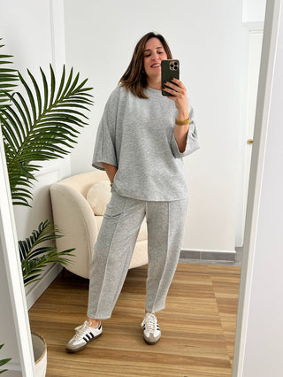 Conjunto gris Comfy | Aranza - Alalá Moda Mujer