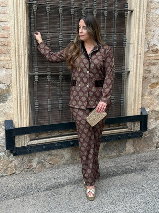 Conjunto marrón | Valentina - Alalá Moda Mujer