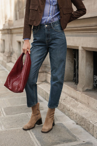 Jean denim azul oscuro | Boy - Alalá Moda Mujer