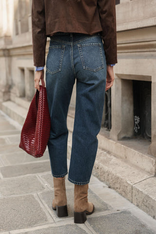 Jean denim azul oscuro | Boy - Alalá Moda Mujer