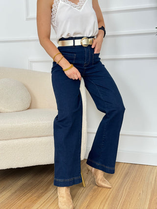 Jeans flare botones | Demire - Alalá Moda Mujer