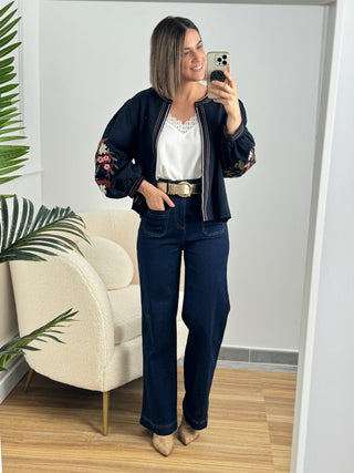 Jeans flare botones | Demire - Alalá Moda Mujer