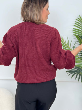 Jersey burgundy | Felka - Alalá Moda Mujer