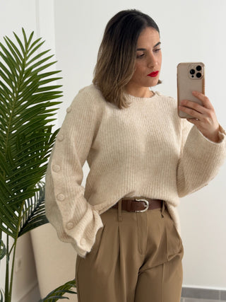 Jersey punto beis | Francia - Alalá Moda Mujer