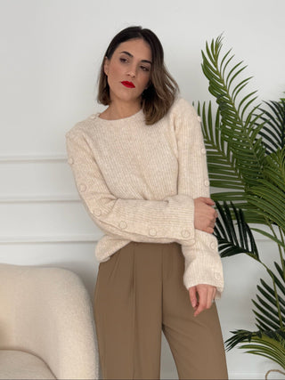 Jersey punto beis | Francia - Alalá Moda Mujer