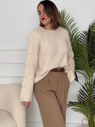 Jersey punto beis | Francia - Alalá Moda Mujer